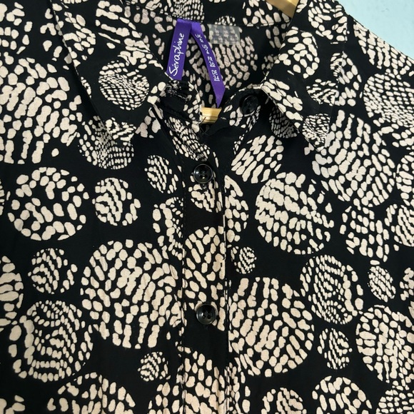 Seraphine Black and White Mini Dress - Picture 12 of 14